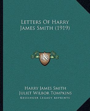 portada letters of harry james smith (1919) (en Inglés)