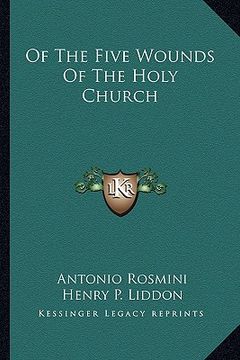 portada of the five wounds of the holy church (en Inglés)