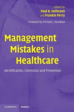 portada Management Mistakes in Healthcare: Identification, Correction, and Prevention (in English)