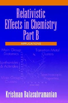 portada relativistic effects in chemistry, applications (en Inglés)