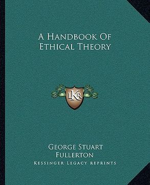 portada a handbook of ethical theory (en Inglés)
