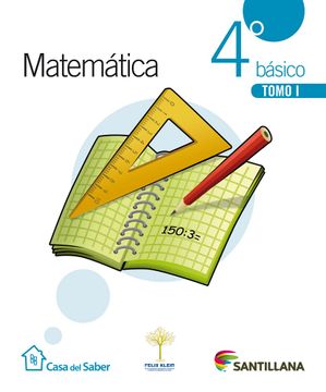 portada Matemática 4 Básico Casa Del Saber (Tomo I Y Tomo Ii + Cuaderno De Actividades)