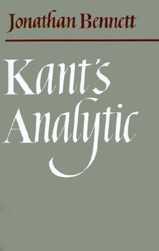 portada kant's analytic (en Inglés)
