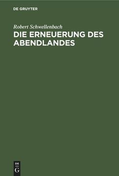 portada Die Erneuerung des Abendlandes (in German)
