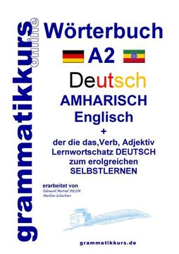 portada Wörterbuch Deutsch - Amharisch - Englisch a2 (in German)