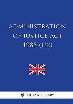 portada Administration of Justice act 1985 (in English)
