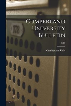 portada Cumberland University Bulletin; 1911