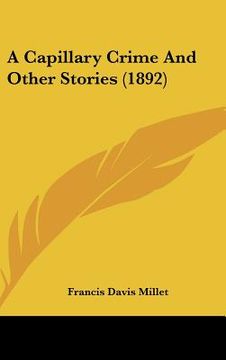 portada a capillary crime and other stories (1892) (in English)