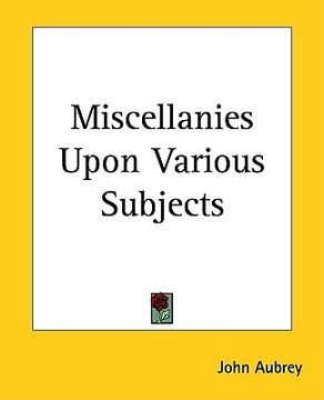 portada miscellanies upon various subjects (en Inglés)