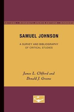 portada samuel johnson: a survey and bibliography of critical studies
