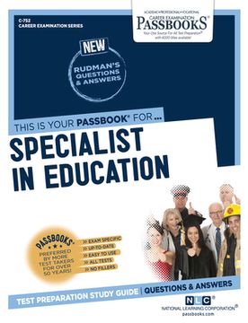 portada Specialist in Education (C-752): Passbooks Study Guide Volume 752 (en Inglés)