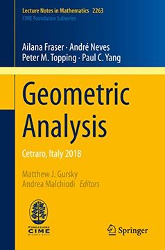portada Geometric Analysis: Cetraro, Italy 2018 (en Inglés)