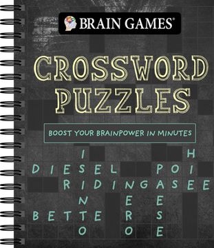 portada Brain Games - Crossword Puzzles (Chalkboard #2): Boost Your Brainpower in Minutes Volume 2 (en Inglés)