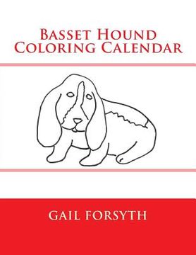 portada Basset Hound Coloring Calendar (in English)
