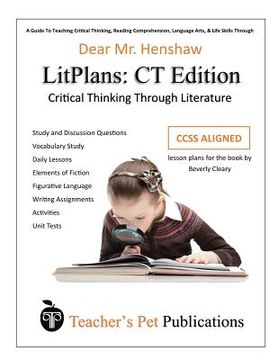 portada Litplan Lesson Plans, Critical Thinking Edition: Dear Mr. Henshaw (in English)