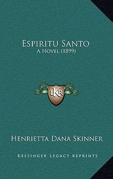 portada espiritu santo: a novel (1899) (en Inglés)