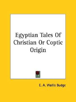 portada egyptian tales of christian or coptic origin (en Inglés)