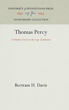 portada Thomas Percy: A Scholar-Cleric in the age of Johnson (en Inglés)