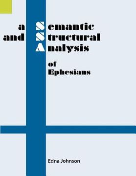 portada a semantic and structural analysis of ephesians (en Inglés)