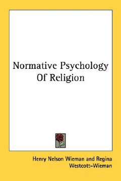 portada normative psychology of religion (en Inglés)