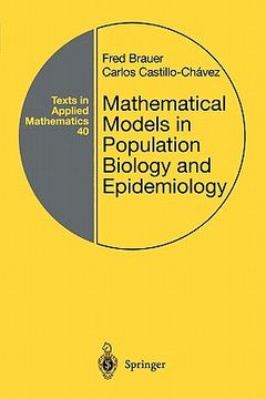 portada mathematical models in population biology and epidemiology
