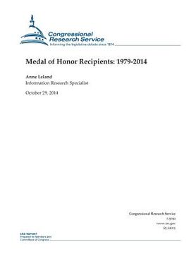 portada Medal of Honor Recipients: 1979-2014 (in English)