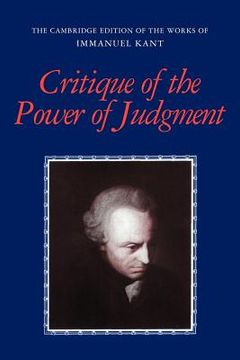 portada Critique of the Power of Judgment Paperback (The Cambridge Edition of the Works of Immanuel Kant) 
