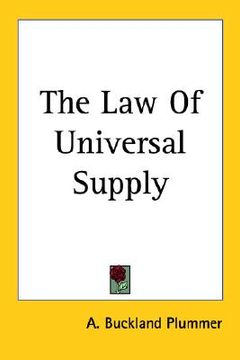 portada the law of universal supply (en Inglés)