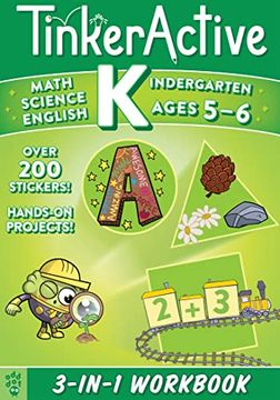 portada Tinkeractive Kindergarten 3-In-1 Workbook: Math, Science, English Language Arts (Tinkeractive Workbooks) (en Inglés)