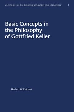 portada Basic Concepts in the Philosophy of Gottfried Keller (in English)