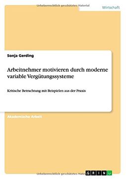 portada Arbeitnehmer Motivieren Durch Moderne Variable Vergutungssysteme (German Edition)