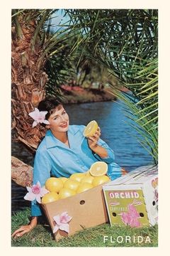 portada Vintage Journal Woman with Grapefruit, Florida (in English)