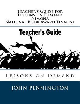 portada Teacher's Guide for Lessons on Demand Nimona National Book Award Finalist: Lessons on Demand (en Inglés)