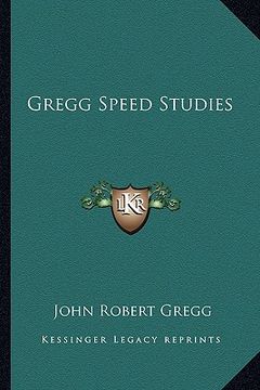 portada gregg speed studies (en Inglés)