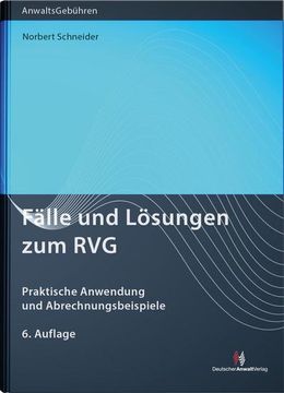 portada Fälle und Lösungen zum rvg (in German)