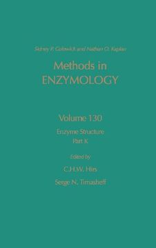 portada Methods in Enzymology, Volume 130: Enzyme Structure, Part k (en Inglés)