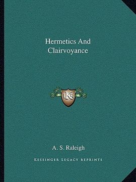 portada hermetics and clairvoyance (in English)