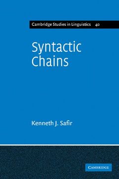 portada Syntactic Chains (Cambridge Studies in Linguistics) (en Inglés)