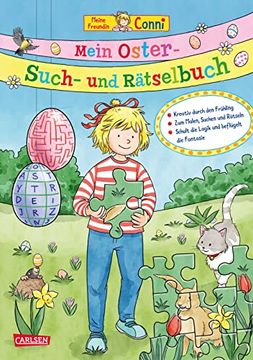 portada Conni Gelbe Reihe (Beschäftigungsbuch): Mein Oster-Such- und Rätselbuch: Beschäftigung für die Osterzeit für Kinder ab 4 (en Alemán)