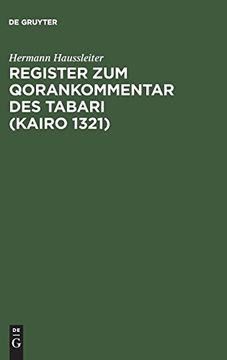 portada Register zum Qorankommentar des Tabari (Kairo 1321) (en Alemán)