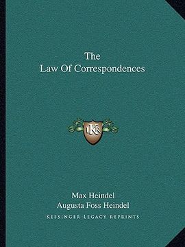portada the law of correspondences (en Inglés)