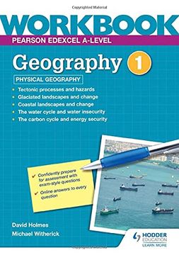 portada Pearson Edexcel A-Level Geography Workbook 1: Physical Geography (en Inglés)