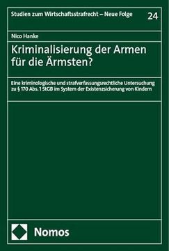 portada Kriminalisierung der Armen fur die Armsten? (en Alemán)