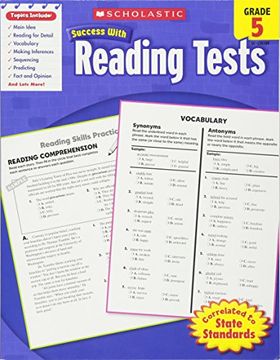 portada Scholastic Success With Reading Tests, Grade 5 (Scholastic Success With Workbooks: Tests Reading) 