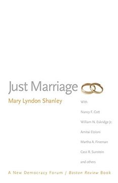 portada Just Marriage: A new Democracy Forum (en Inglés)