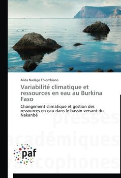 portada Variabilite Climatique Et Ressources En Eau Au Burkina Faso