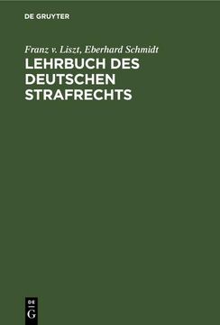 portada Lehrbuch des Deutschen Strafrechts (German Edition) (in German)
