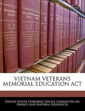 portada vietnam veterans memorial education act (en Inglés)