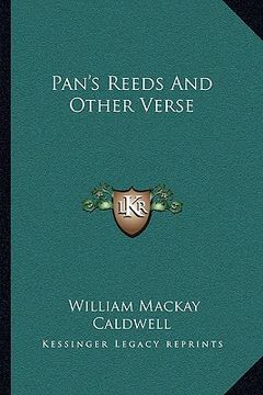 portada pan's reeds and other verse (en Inglés)