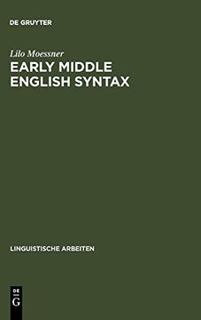 portada Early Middle English Syntax (Linguistische Arbeiten) (en Inglés)